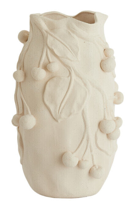 Light & Living Vaas Cherry Keramiek, 30cm - Crème - Rond