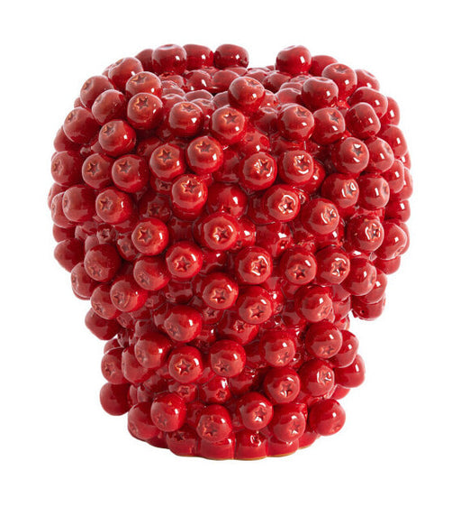 Light & Living Vaas Berries Keramiek, 27cm - Rood - Rond
