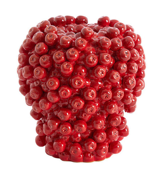 Light & Living Vaas Berries Keramiek, 27cm - Rood - Rond