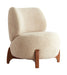 Light & Living Fauteuil Binoa Bouclé - Crème