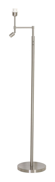 Light & Living Vloerlamp Montana Met LED - Nikkel Satijn (excl. kap) - Rond