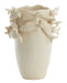 Light & Living Vaas Fish Keramiek, 37cm - Crème - Ovaal