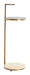 Light & Living Ronde Bijzettafel Leda Travertin-look, Ø26cm - Zand/Donkerbruin