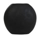 Light & Living Ovale Vaas Rayskin 45cm - Mat zwart - Ovaal