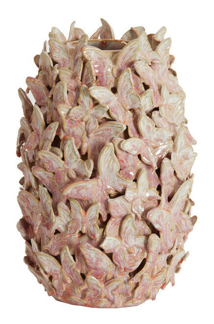 Light & Living Vaas Mariposa Keramiek, 26cm - Roze - Rond