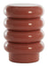 Light & Living Ronde Bijzettafel Mirogi 30cm - Koraalrood