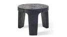 Jesper Home Ronde Bijzettafel Kartano Gebrand hout, 56cm - Zwart