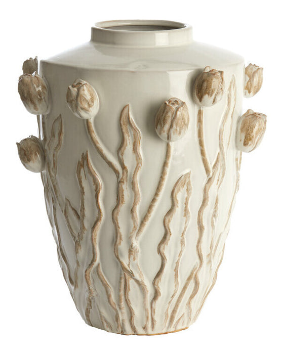 Light & Living Vaas Juana Keramiek, 45cm - Crème - Rond