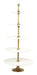 Light & Living Etagère Vermentino Marmerlook, 175cm hoog - WIT - Rond