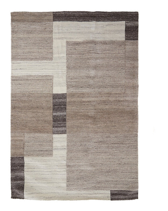 Light & Living Vloerkleed Almao Wol, 200 x 300cm - Beige/Donkerbruin