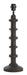 Light & Living Lampvoet Cecily Hout, 45cm - Mat Donker Roodbruin (excl. kap) - Rond