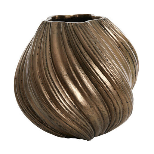 Light & Living Vaas Yatung 48cm - Antiek Brons - Rond