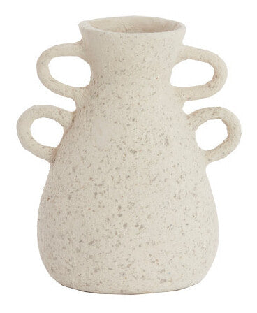 Light & Living Vaas Zephan Papier Maché, 30cm - Mat Crème - Rond