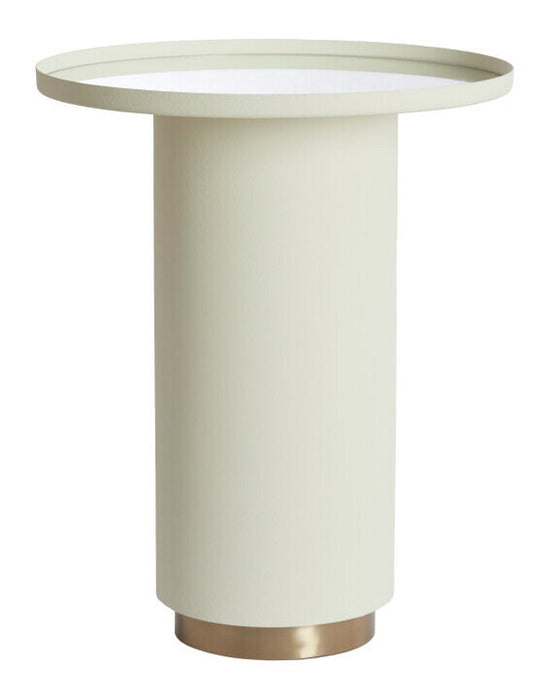 Light & Living Ronde Bijzettafel Fatima Ø46cm - Crème