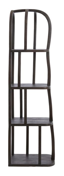 Light & Living Wandkast Lowe 175 x 53cm - Mat Donker Roodbruin