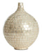 Light & Living Vaas Elorza Mozaïek, 35cm - Crème - Rond