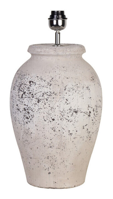 Light & Living Lampvoet Vulsini Keramiek, 50cm - Antiek Grijs (excl. kap) - Rond