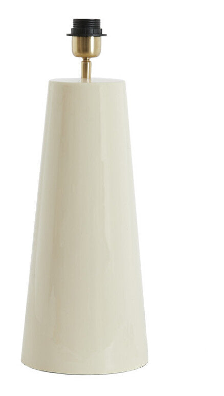 Light & Living Lampvoet Yelos 43cm - Crème (excl. kap) - Rond