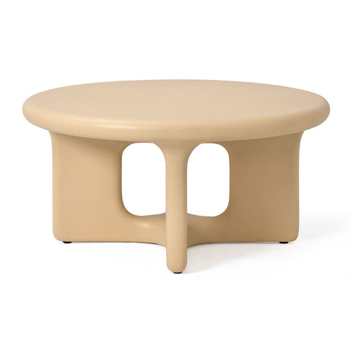 Jesper Home Ronde Salontafel Onomo Mudstone Textuur, 85cm - Beige - ThatLyfeStyle
