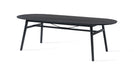 Jesper Home Ovale Eettafel Surnu Eiken, 240 x 100cm - Zwart - Ovaal