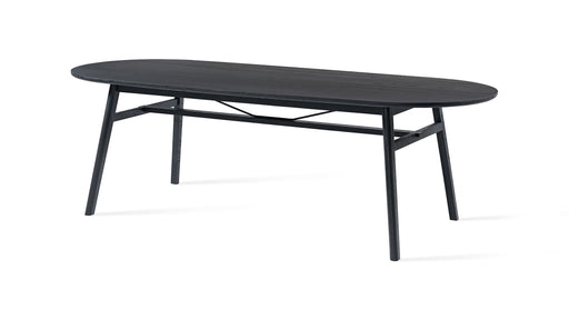 Jesper Home Ovale Eettafel Surnu Eiken, 240 x 100cm - Zwart - Ovaal - ThatLyfeStyle