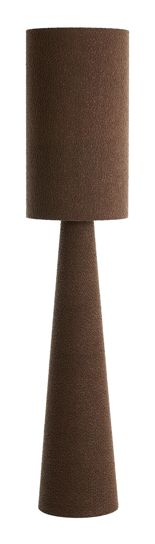 Light & Living Vloerlamp Micky Bouclé, 180cm - Bruin - Rond
