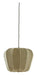 Light & Living Hanglamp Zubedo Textiel, Ø40cm - Olijfgroen - Rond