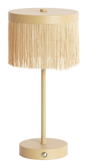 Light & Living Tafellamp Diny LED, 35cm - Mat Beige - Rond