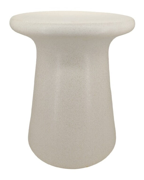 Light & Living Ronde Bijzettafel Sento Keramiek, Ø35cm - Crème