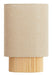Light & Living Tafellamp Laslo Linnen en hout, 45cm - Naturel - Ovaal