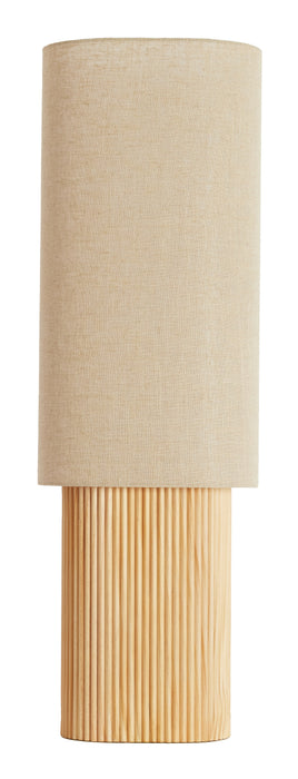 Light & Living Tafellamp Laslo Linnen en hout, 94cm - NATUREL - Ovaal