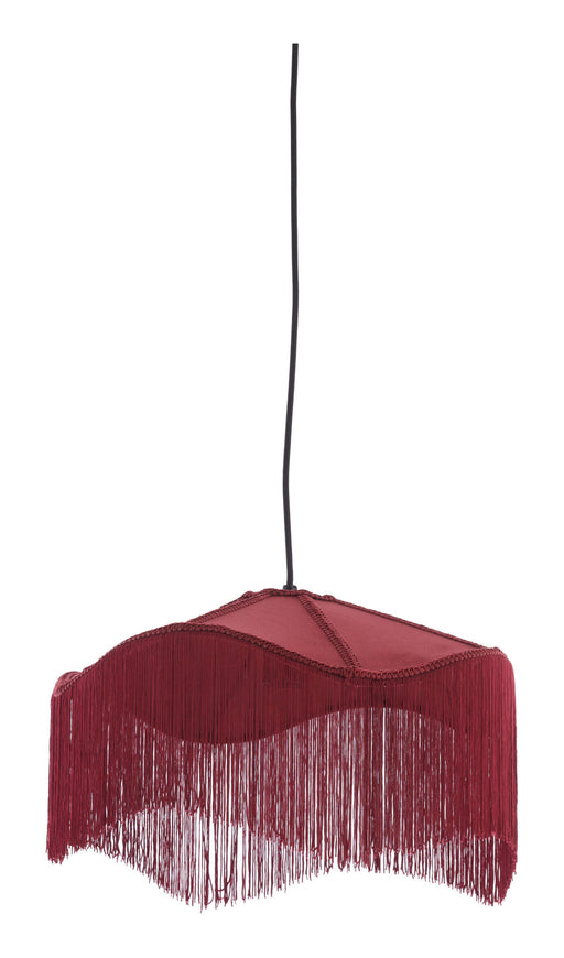 Light & Living Hanglamp Tiffany Velvet, Ø40cm - Bordeaux - Rond