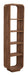 Light & Living Wandkast Dane 200 x 50cm - Mat Grijs/Bruin