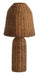 Light & Living Tafellamp Mandor Rotan, 60cm - Donkerbruin - Rond