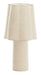 Light & Living Tafellamp Musaby Linnen, 50cm - Naturel - Rond