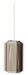 Light & Living Hanglamp Kozana Textiel, Ø30cm - Crème/Donkerbruin - Rond