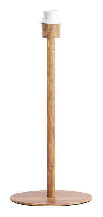 Light & Living Lampvoet Cerini Houtlook, 46cm - Naturel (excl. kap) - Ovaal