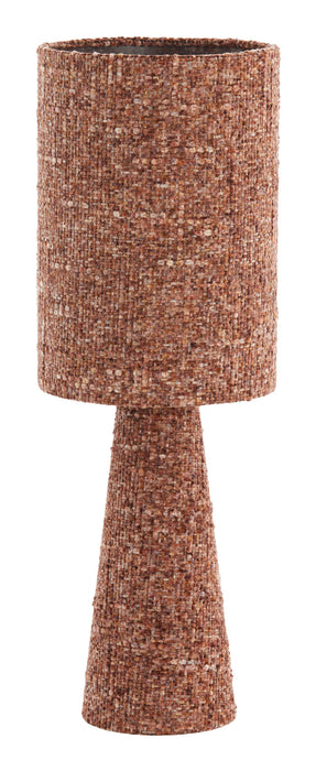 Light & Living Tafellamp Micky Bouclé 58 cm - Bordeaux - Rond