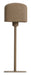 Light & Living Tafellamp Elenie 46cm - Mat Donkerbruin - Vierkant
