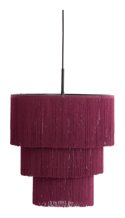Light & Living Hanglamp Malaika 3-lamps, Ø45cm - Donkerpaars - Rond
