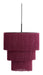 Light & Living Hanglamp Malaika 3-lamps, Ø45cm - Donkerpaars - Rond
