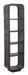 Light & Living Wandkast Dane 200 x 50cm - Mat Donker Roodbruin