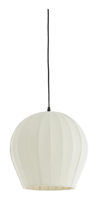 Light & Living Hanglamp Zagori Bouclé, Ø35cm - Crème - Rond