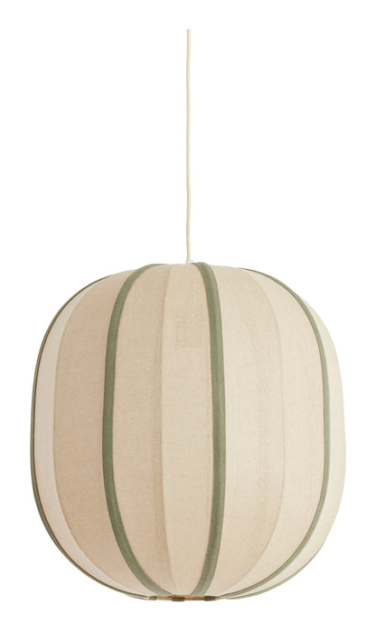Light & Living Hanglamp Esmiria Ø51cm - Naturel/Olijfgroen - Rond