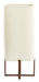 Light & Living Tafellamp Wyn Bouclé en houtlook, 50cm - Crème - Vierkant
