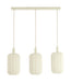 Light & Living Hanglamp Tufia 3-lamps, Linnen - Crème