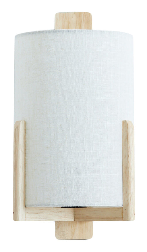 Light & Living Wandlamp Litto Linnen en hout - Naturel - Rond