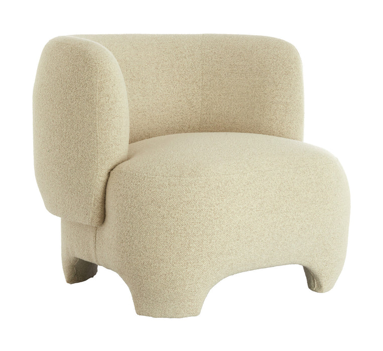 Light & Living Fauteuil Zenica Bouclé - Crème - Organisch