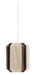 Light & Living Hanglamp Kozana Textiel, Ø36cm - Crème/Donkerbruin - Rond
