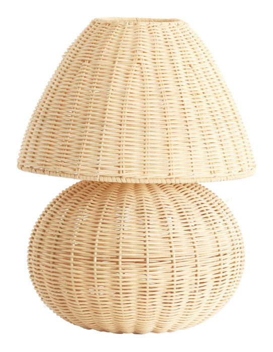 Light & Living Tafellamp Mavon Rotan, 35cm - Naturel - Rond